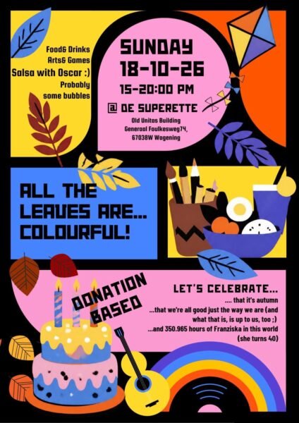 Feestje: all the leaves are colorful